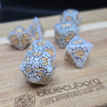 Gilded Widow - Spiderweb - Acrylic Dice Set