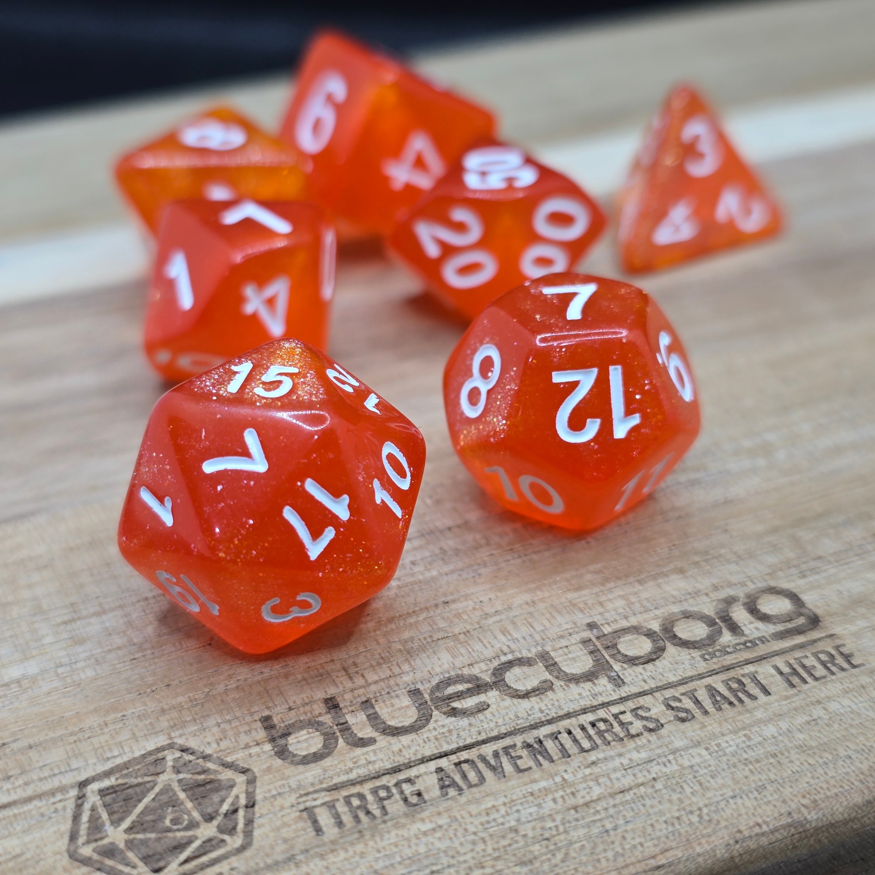Amberlight - Shimmer - Acrylic Dice Set