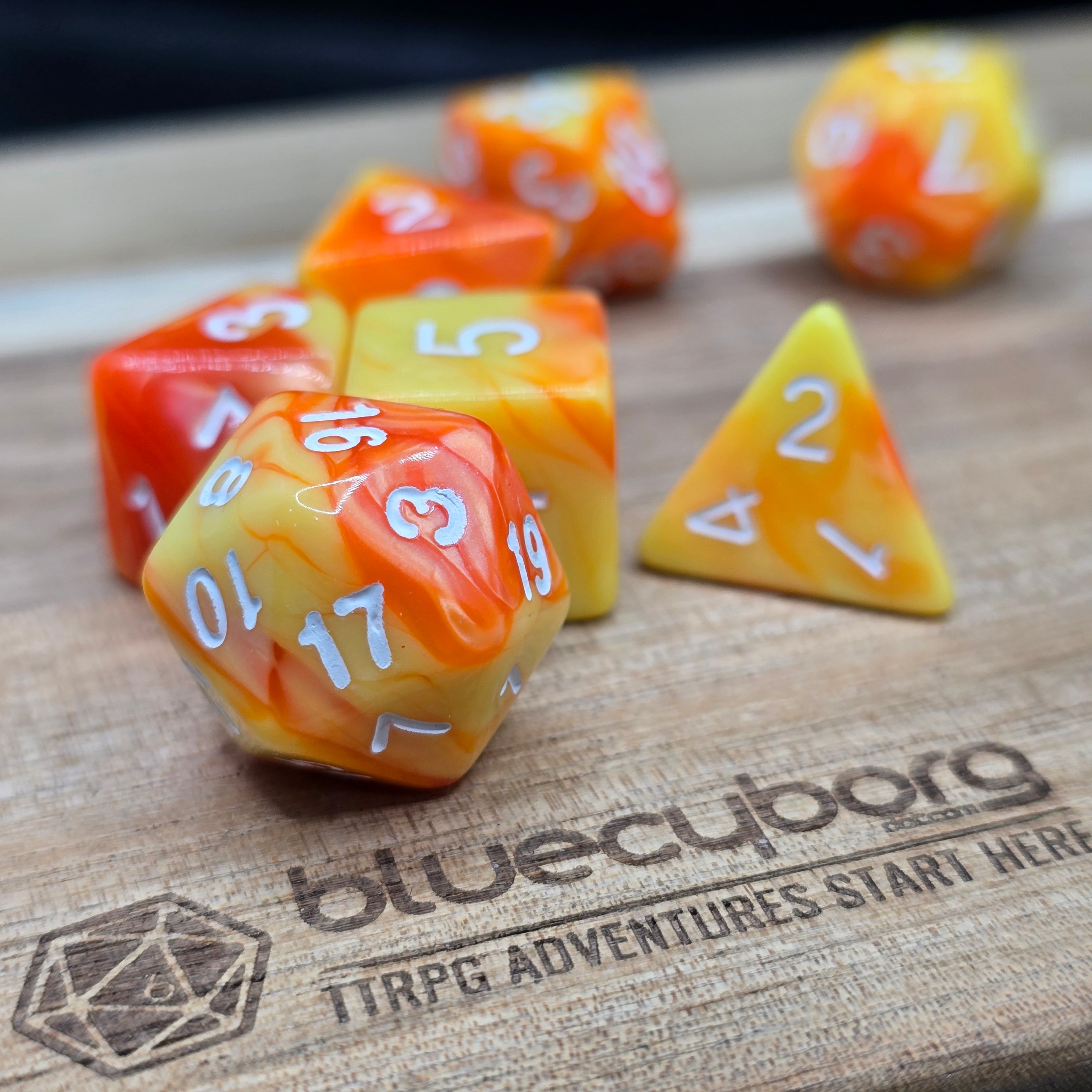 Flareburst - Elemental - Acrylic Dice Set