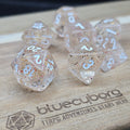 Little Stars - Glitter Flakes - Acrylic Dice Set