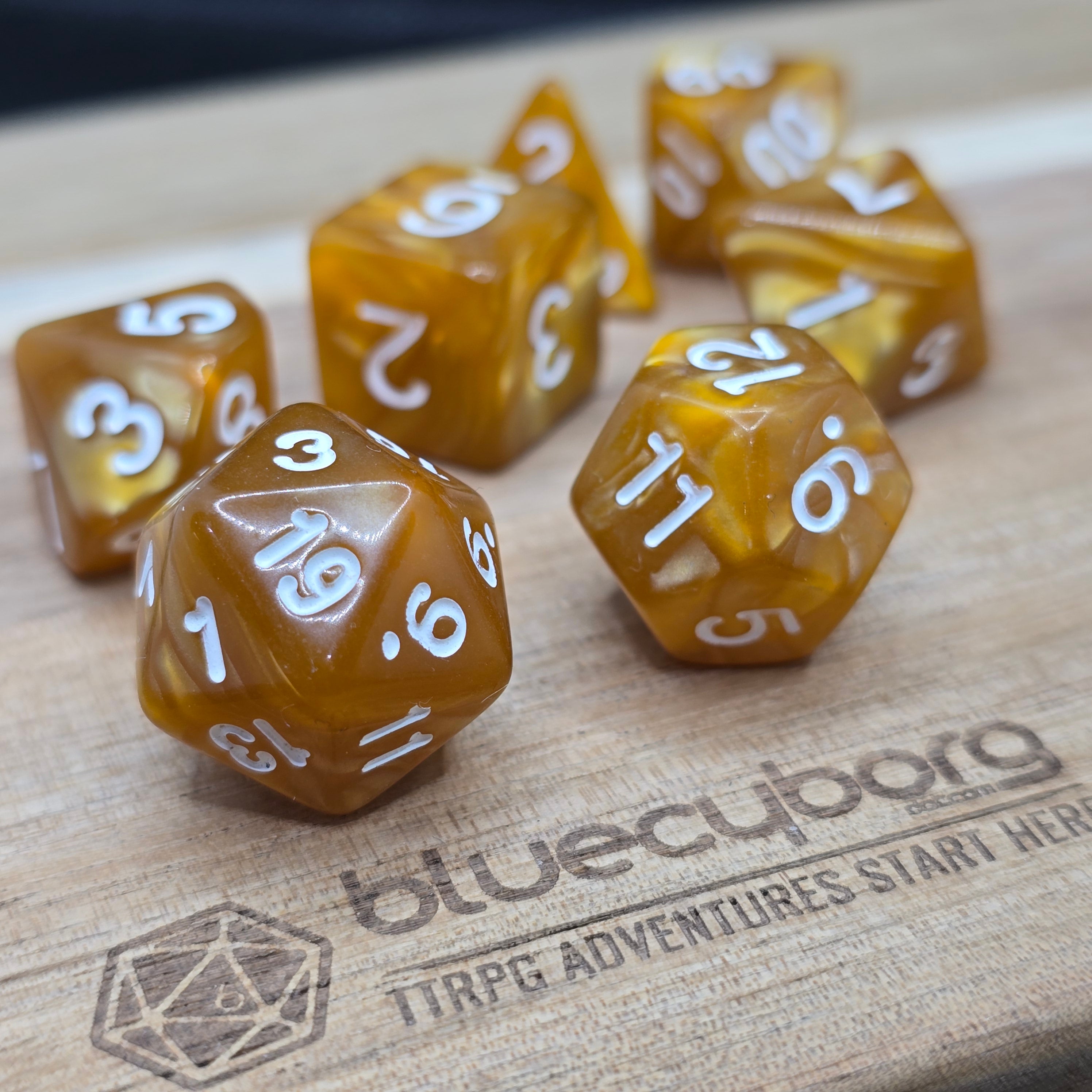 Bronzeglow - Pearlescent - Acrylic Dice Set