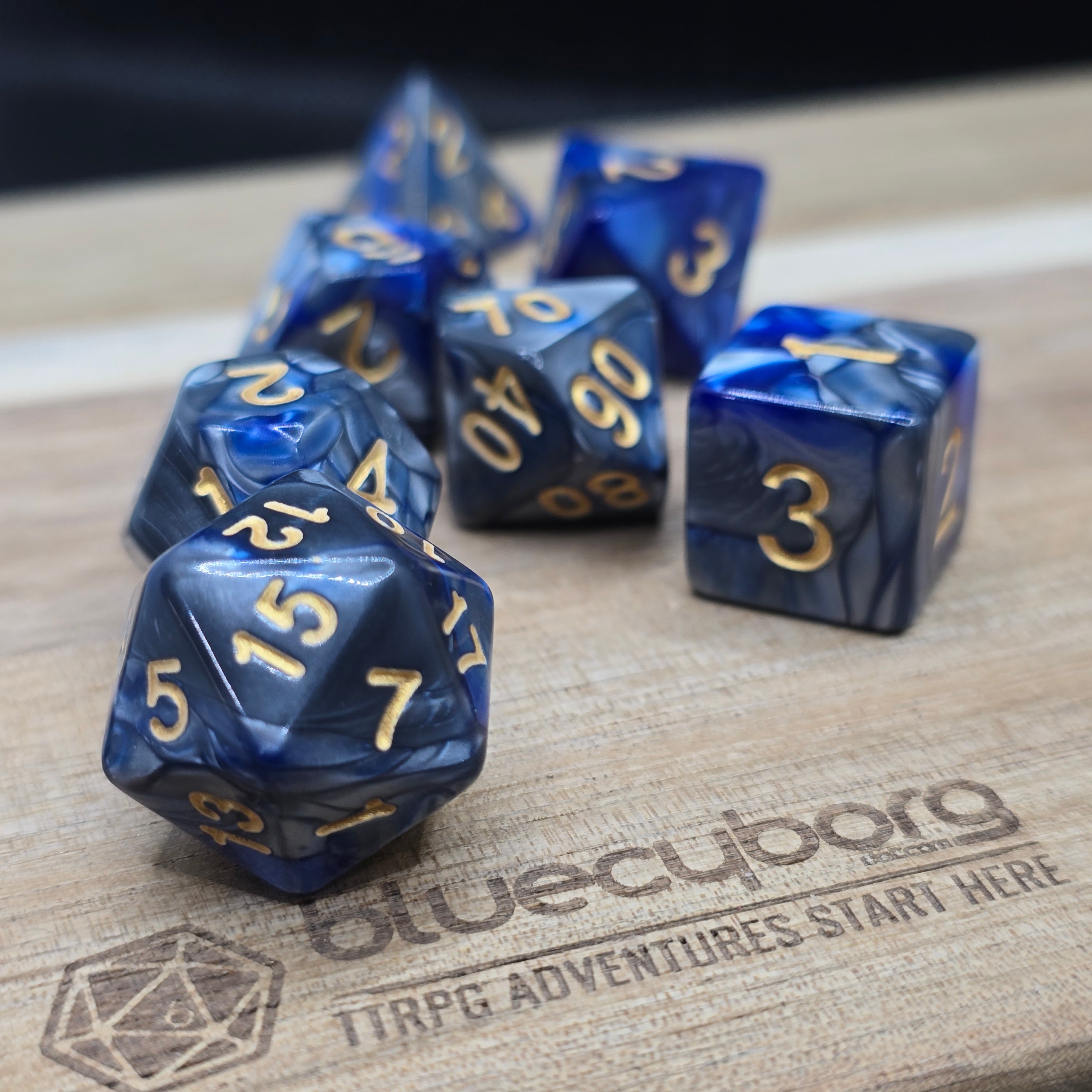 Cosmoblack - Galaxy - Acrylic Dice Set