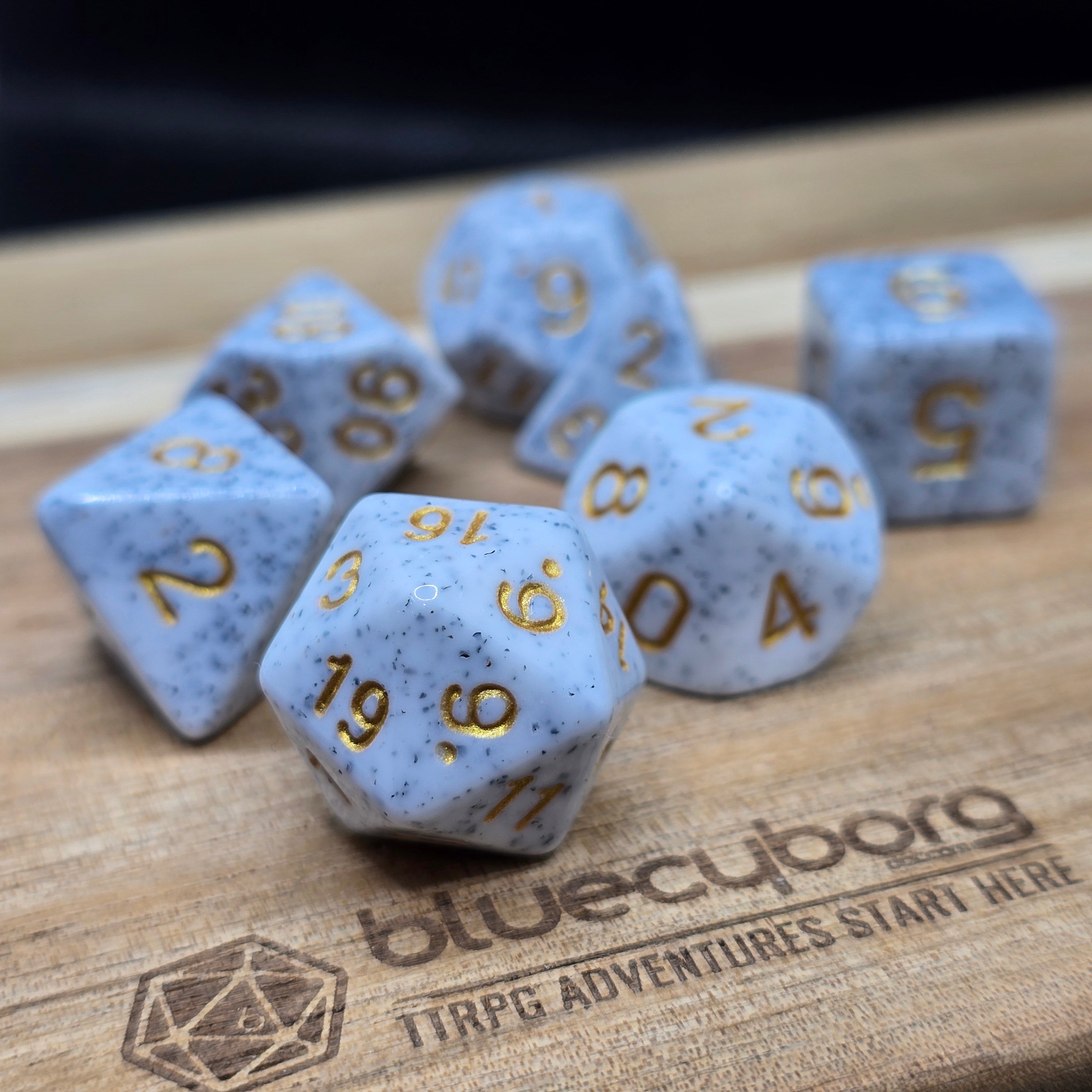 Marble Stone - Acrylic Dice Set