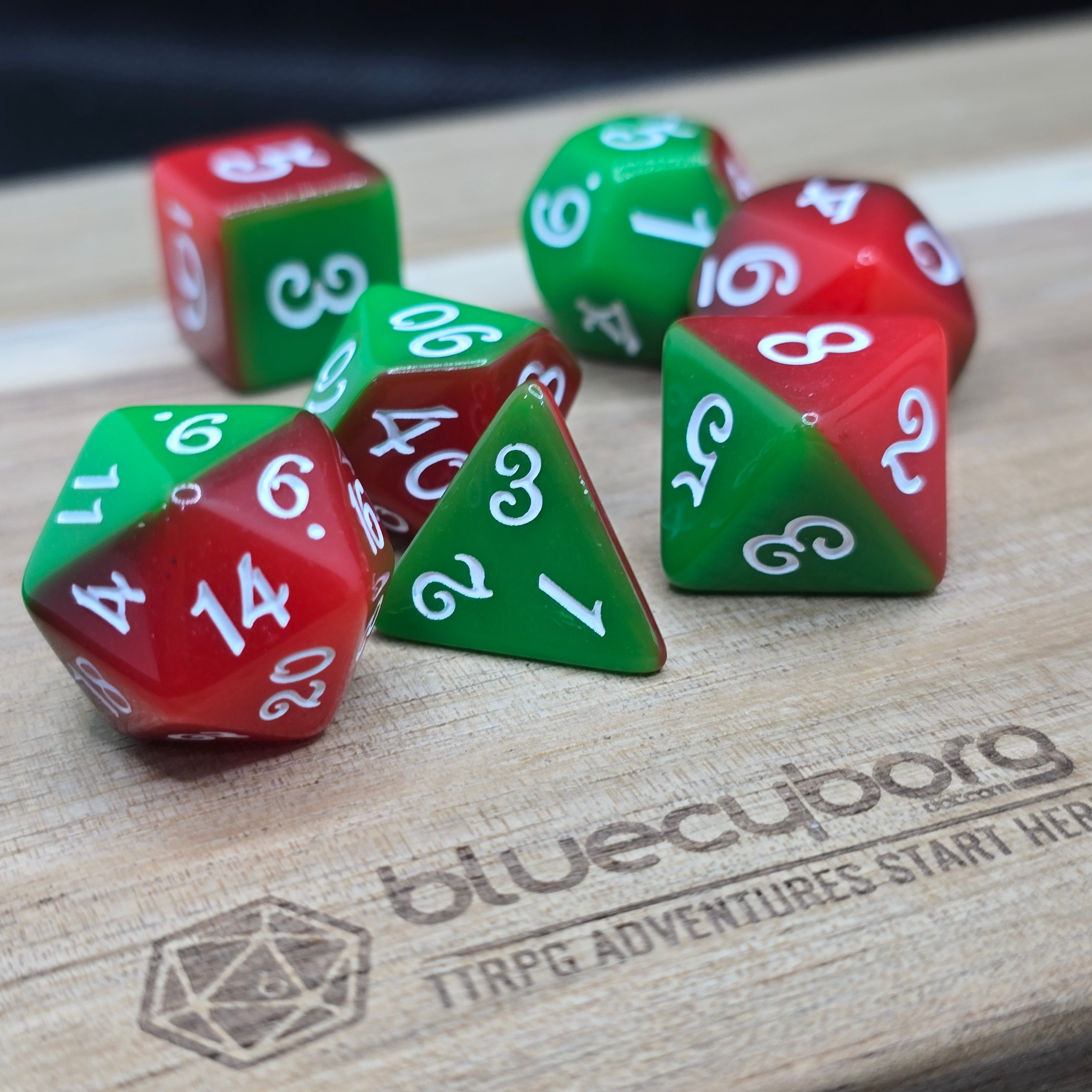 Wildfire Bloom - Duplicity - Acrylic Dice Set