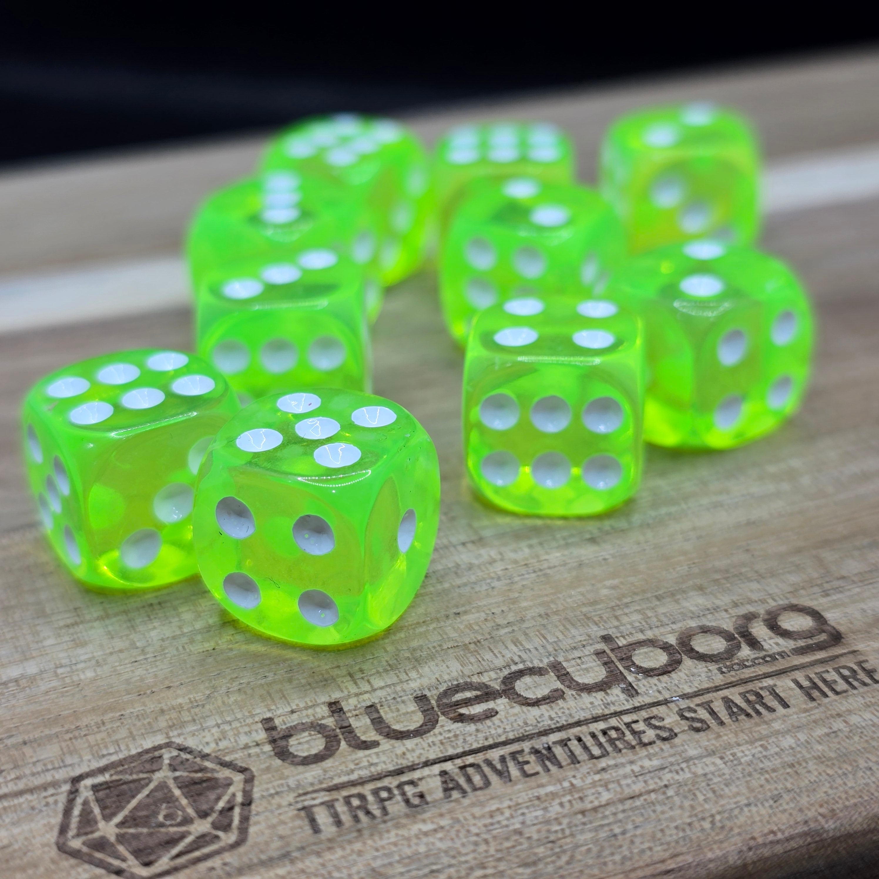Slimecore - Acrylic D6 Dice Set