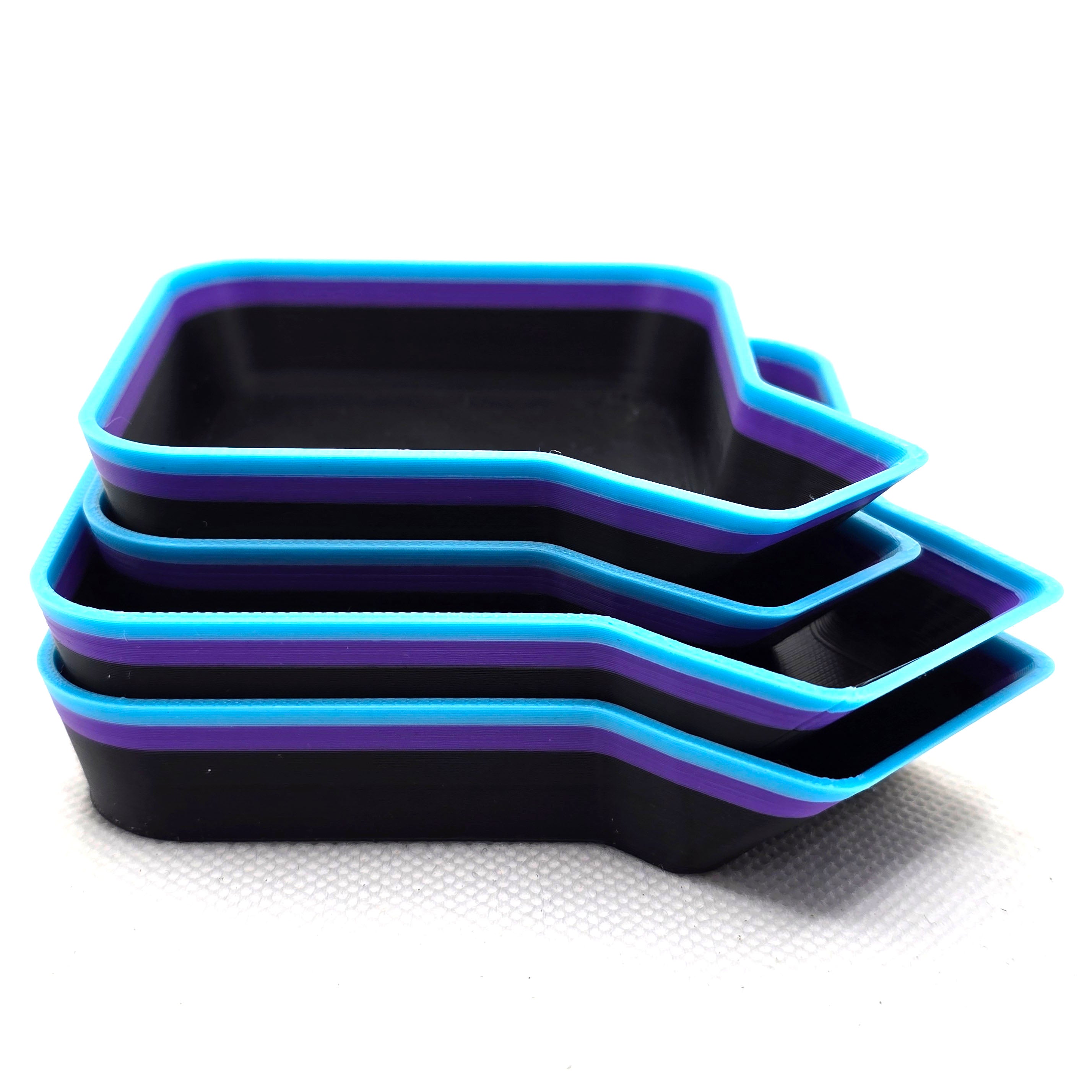 Stackable Board Game Token Tray With Funnel