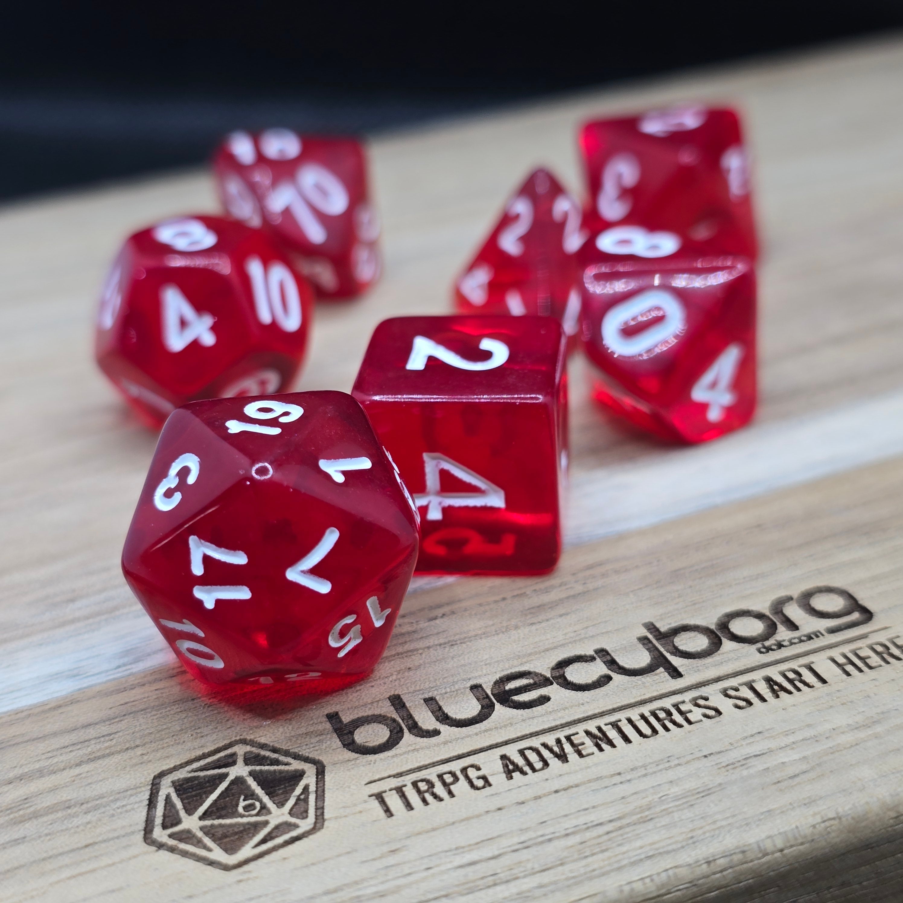 Bloodshard - Gem - Acrylic Dice Set