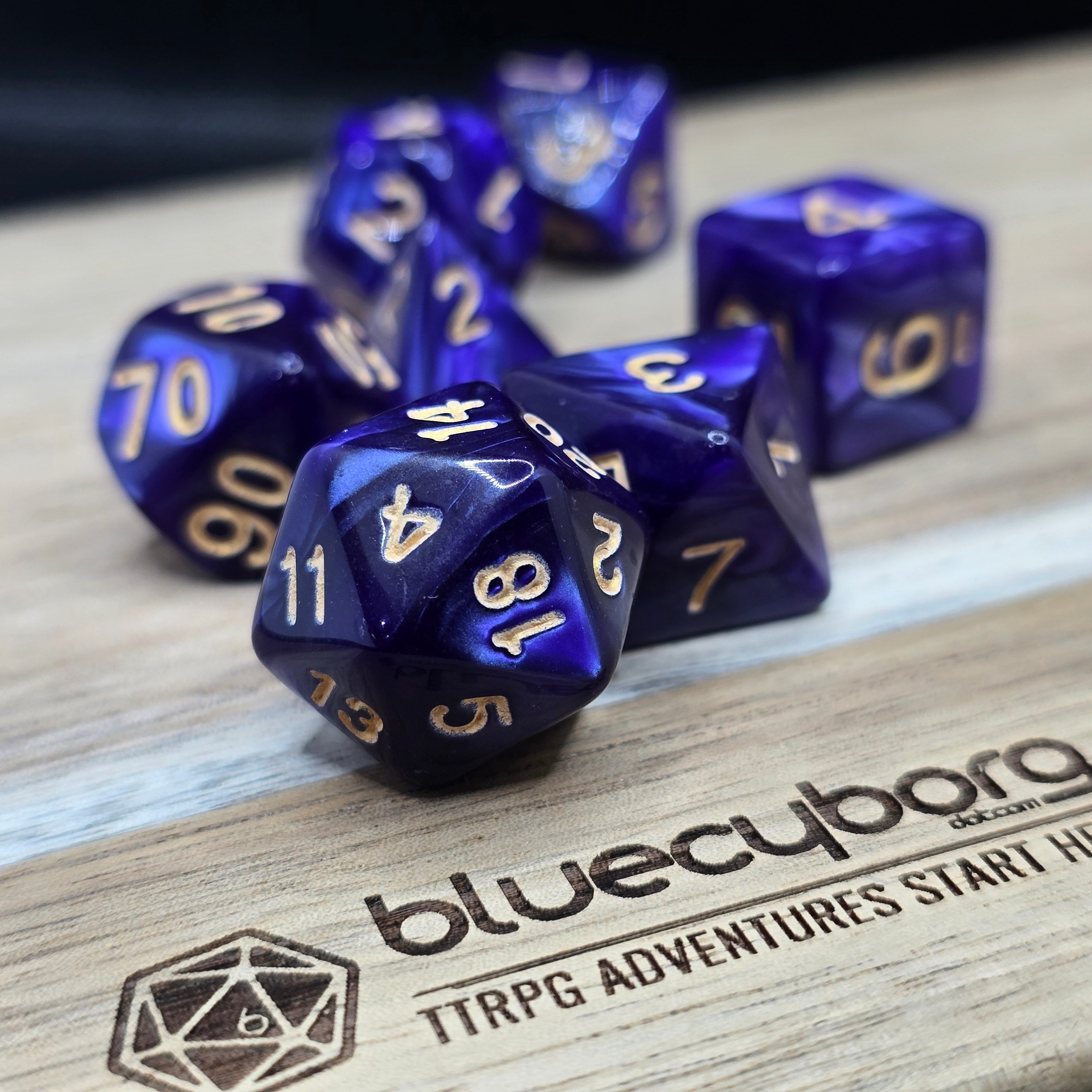 Twilight Hex - Pearlescent - Acrylic Dice Set