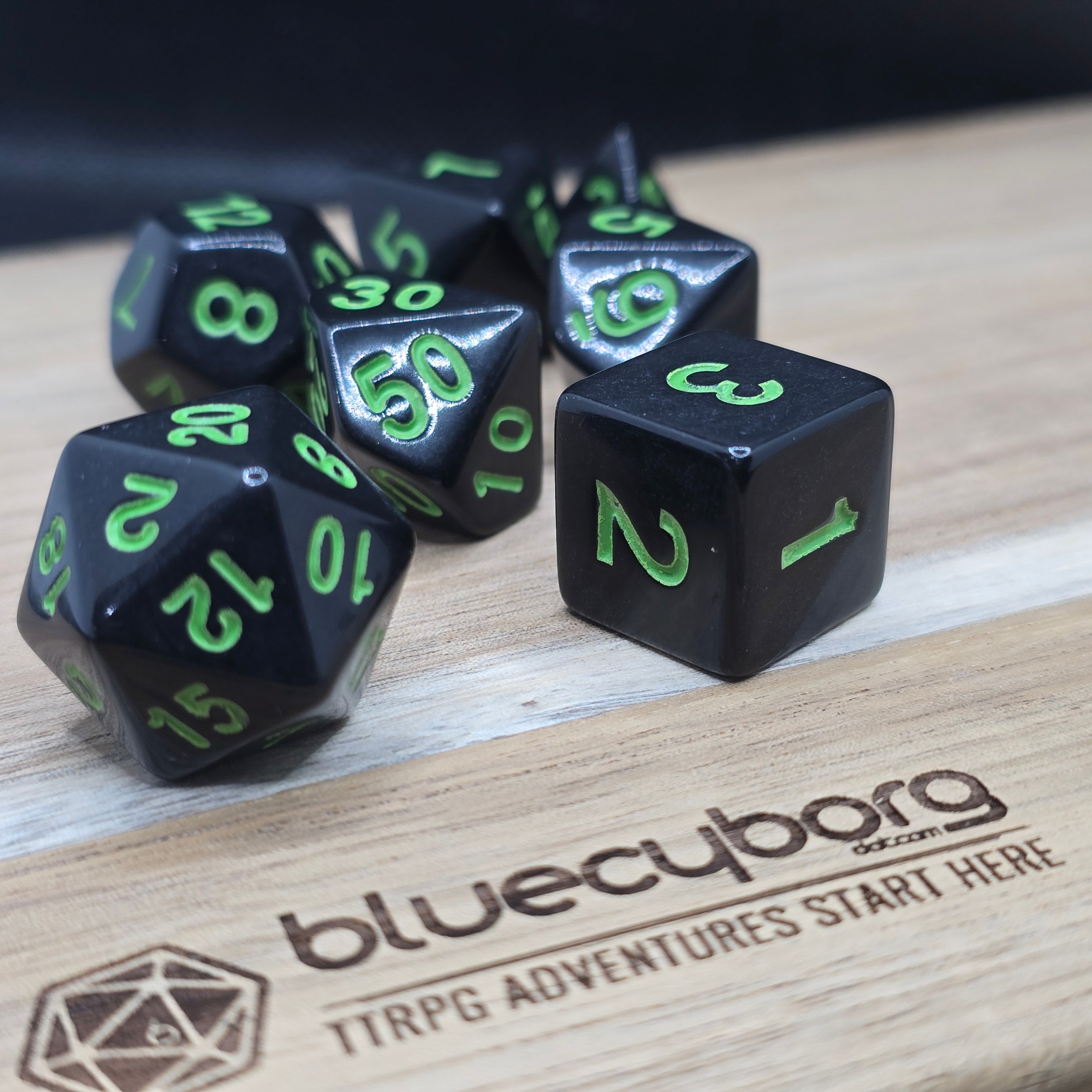 Venom Cipher - Opaque - Acrylic Dice Set