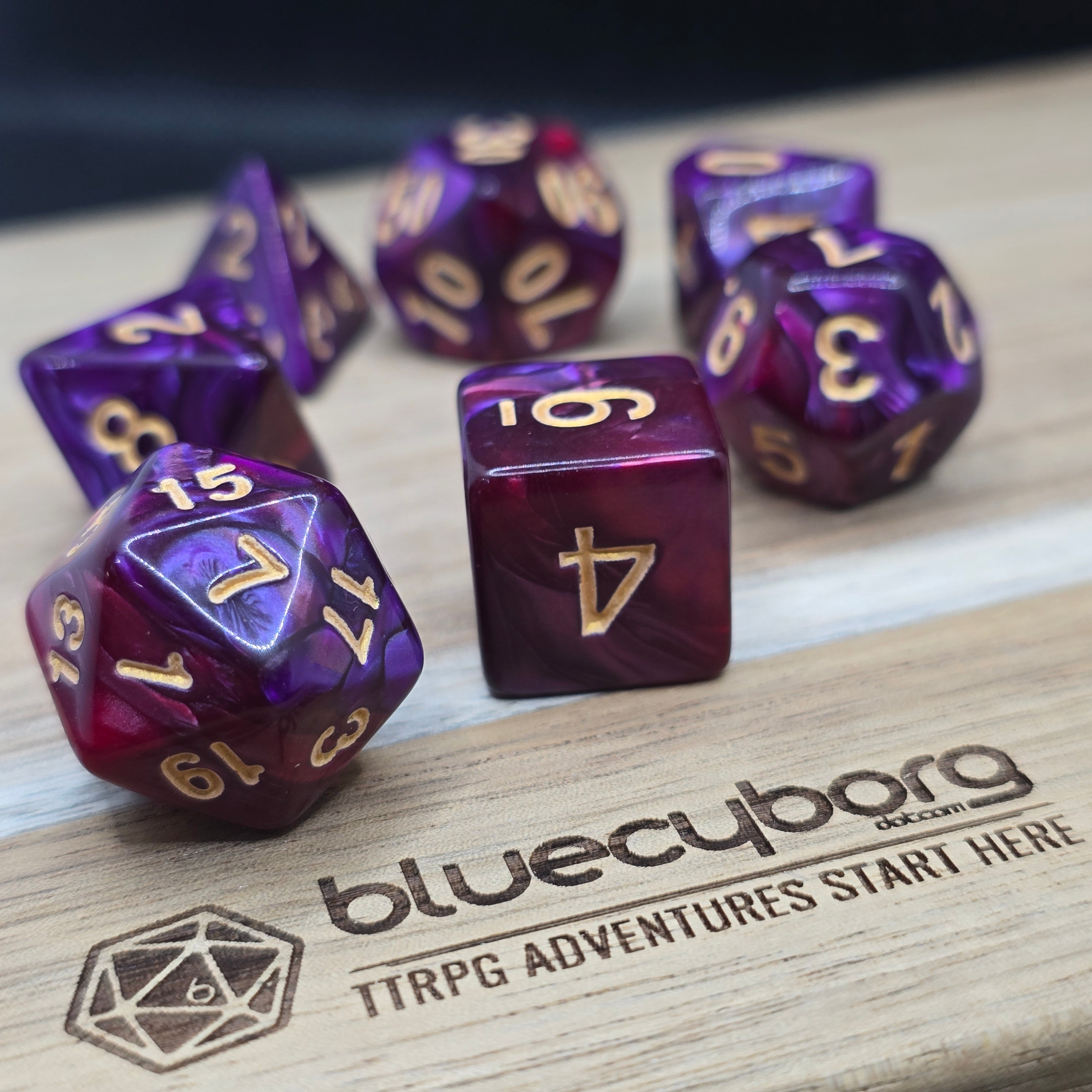 Dreamflare Bloom - Elemental - Acrylic Dice Set