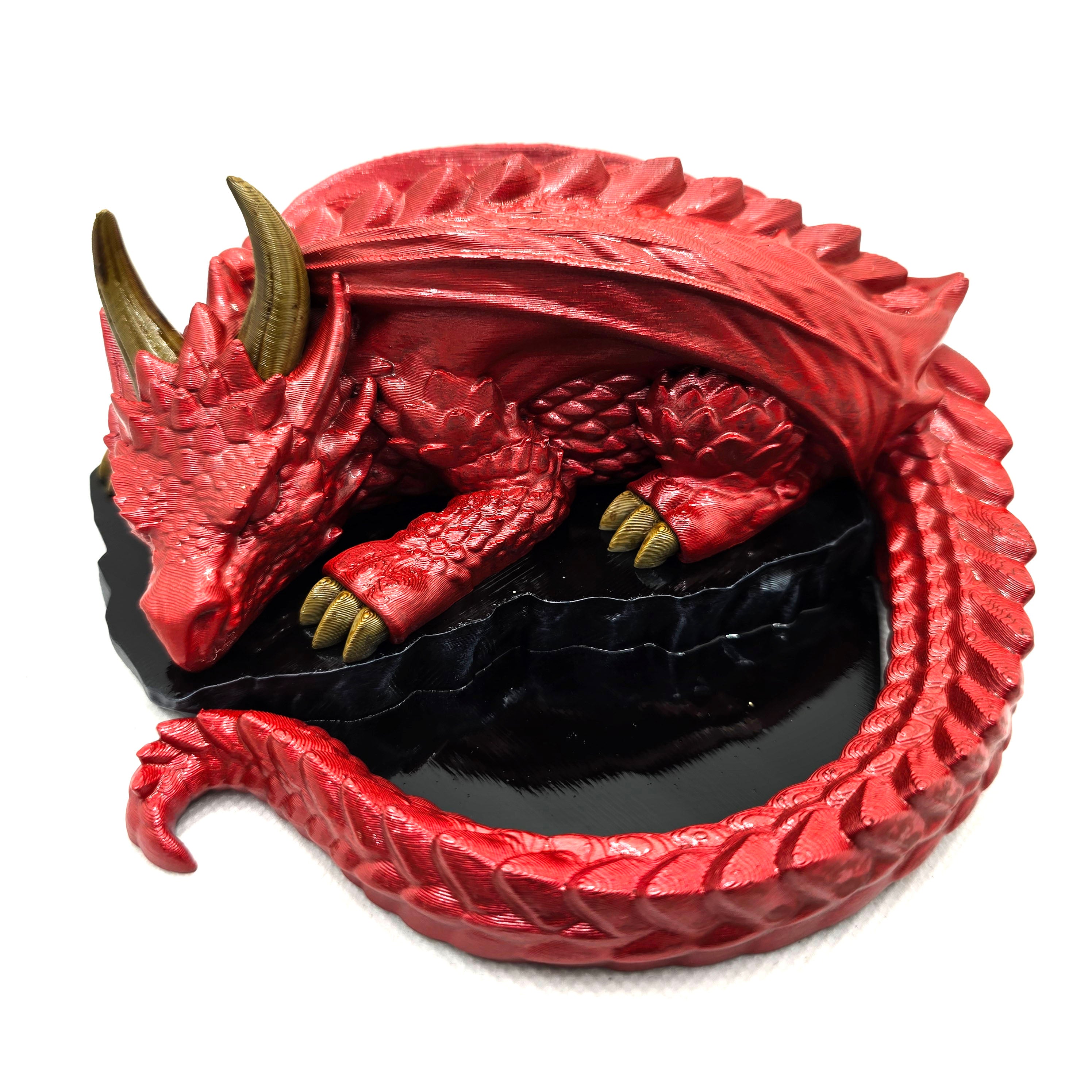 Nap Twenty Dice Holder - Hand Painted Dice Guardian - Bloodforged