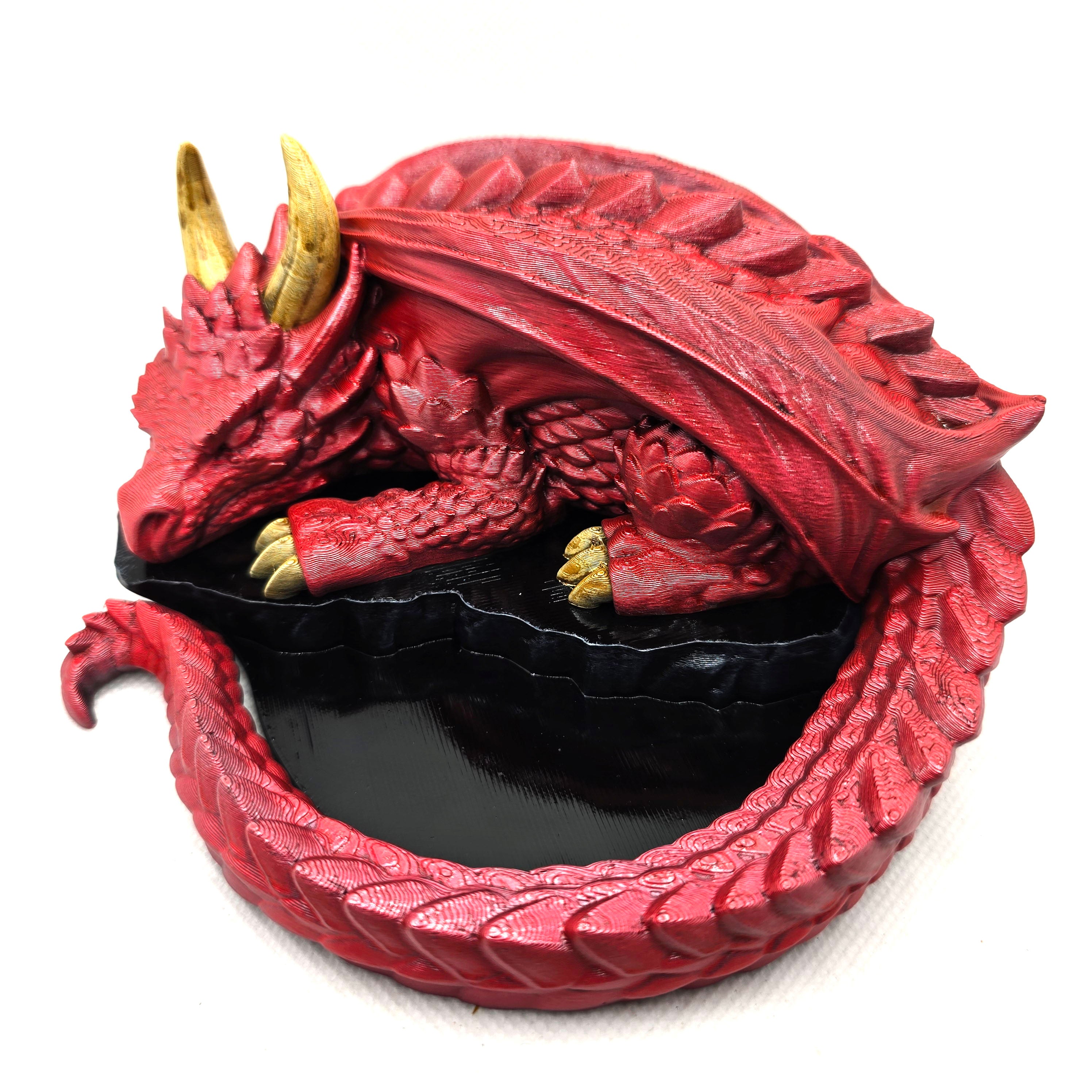 Nap Twenty Dice Holder - Hand Painted Dice Guardian - Spicy Meatball