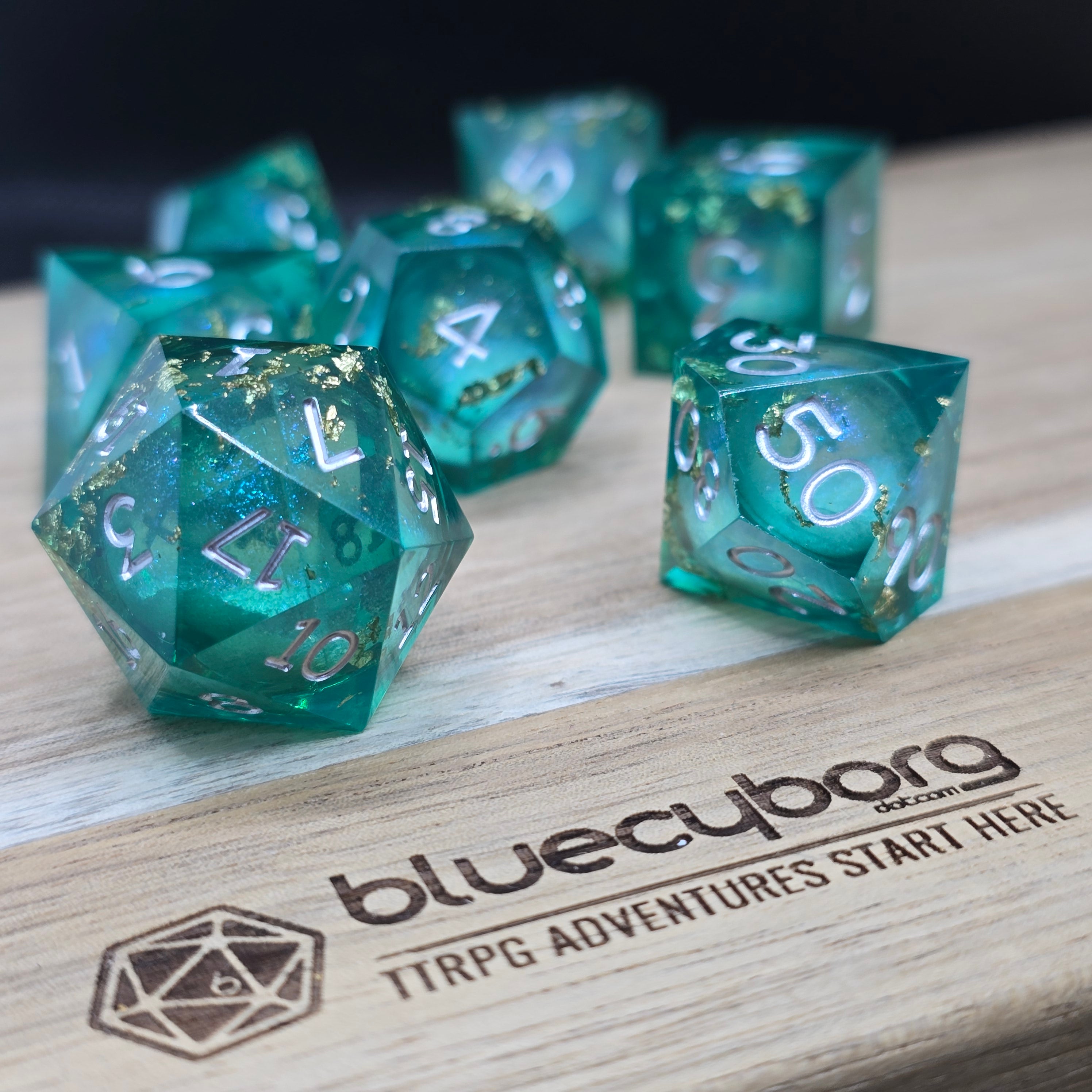 Sylvan Serum - Liquid Core Resin Dice Set