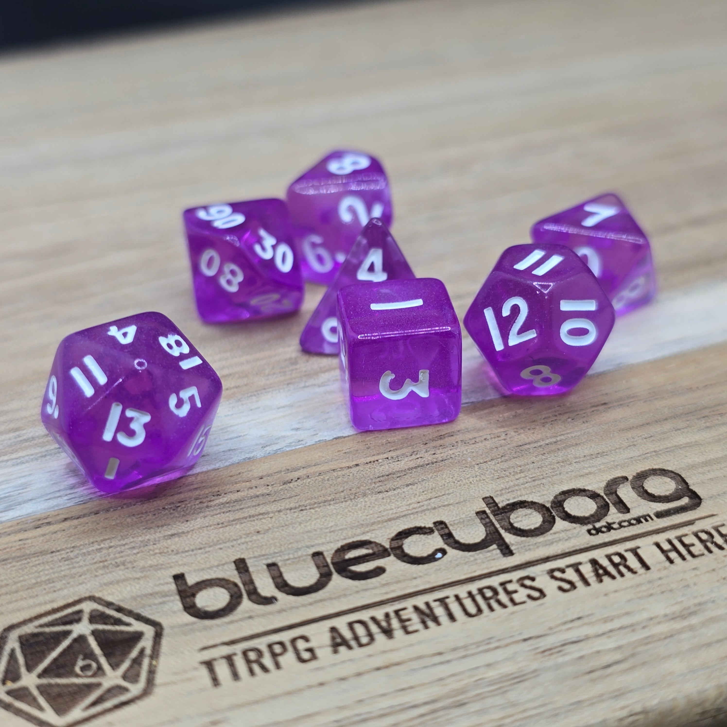 Whispering Violets - Gem - Mini Dice Set