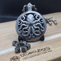 Mini Metal Dice Set With Pocket Watch Case - Octopus