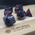 Dragonite Ore - Blue Red - Dragon Themed - Metal Dice Set