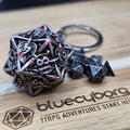 Leaves D20 - Bloodstained - Mini Metal Dice Set With Keyring Case