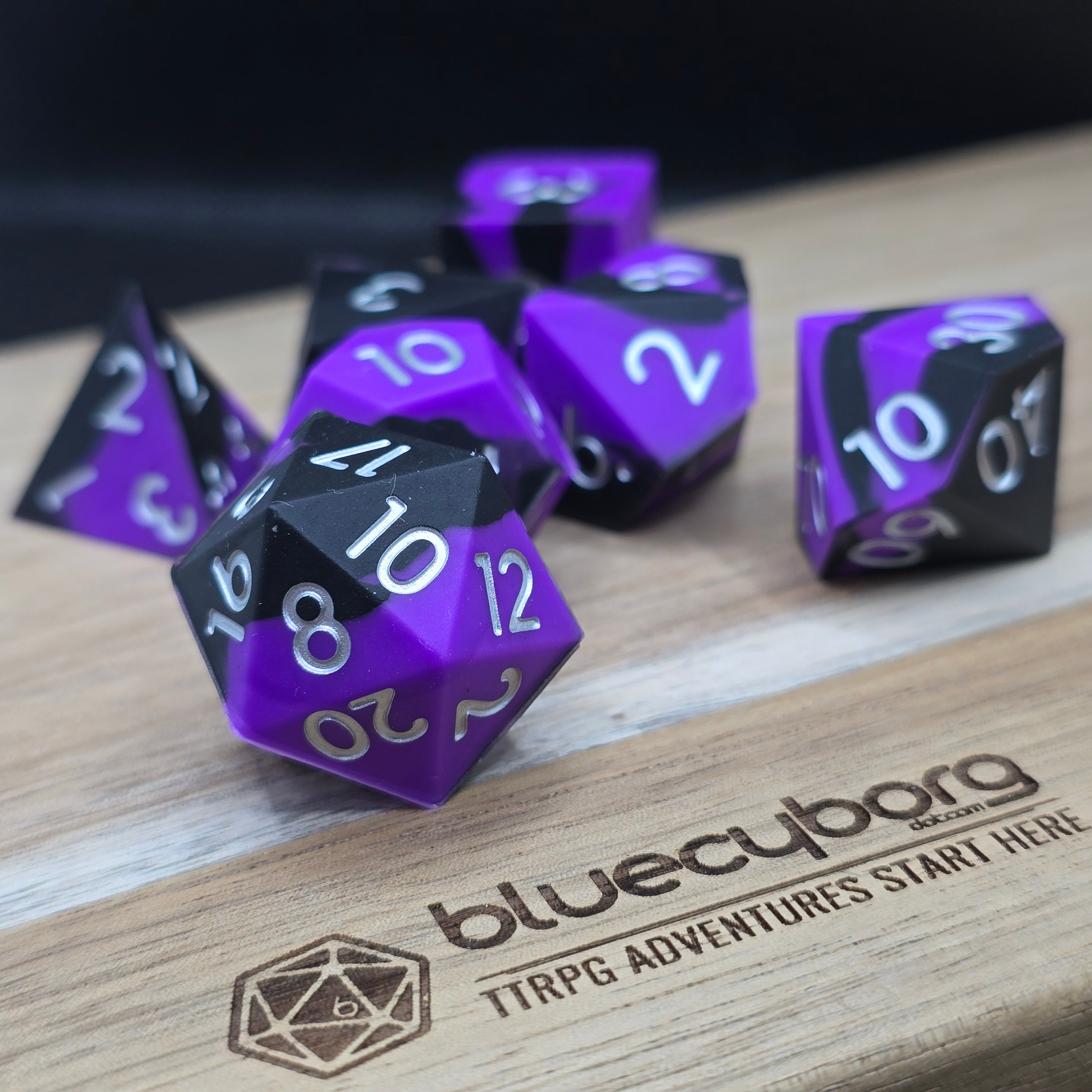 Squish of Shadows - Squishy Silicone Dice Set