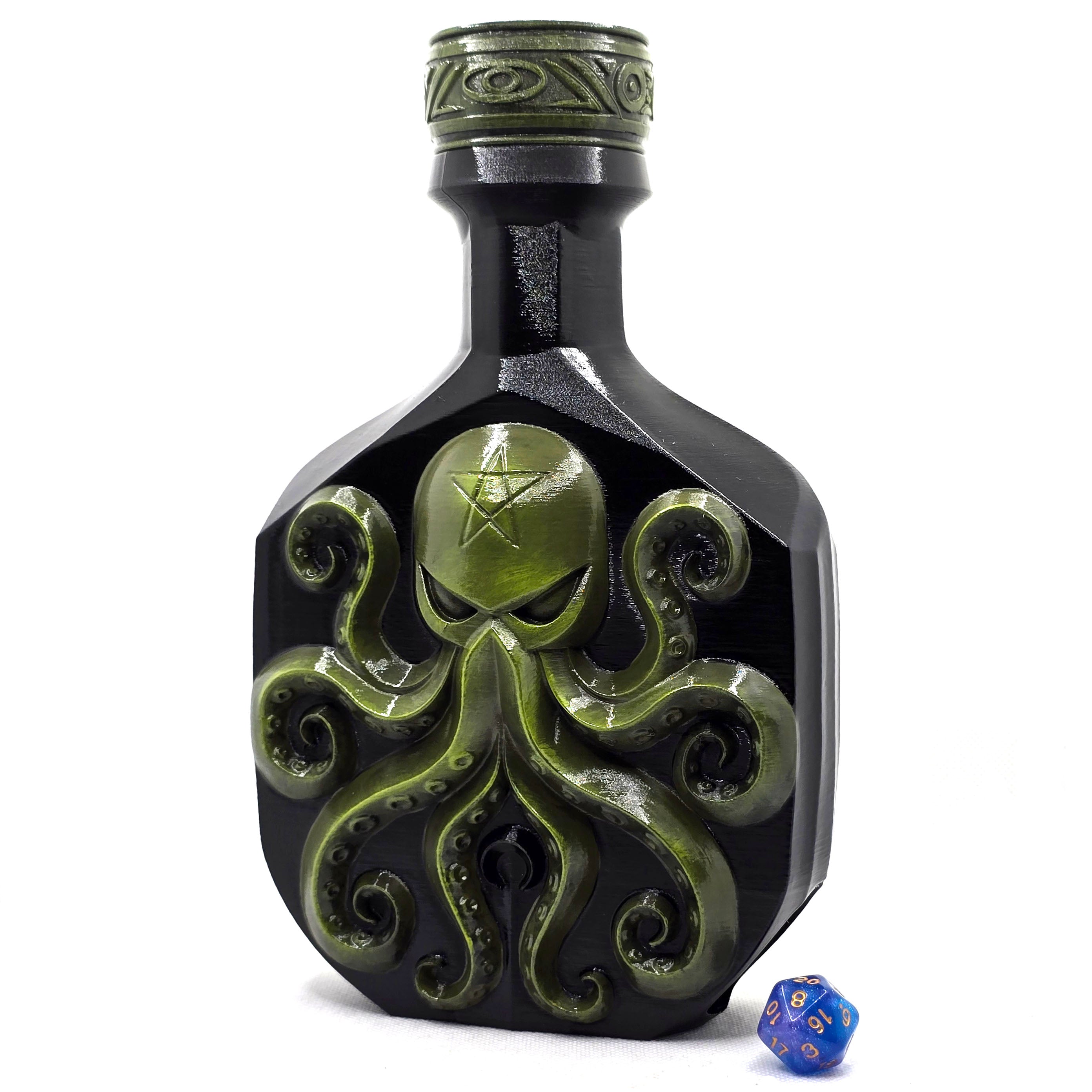 Kraken Potion Bottle Dice Tower With Storage