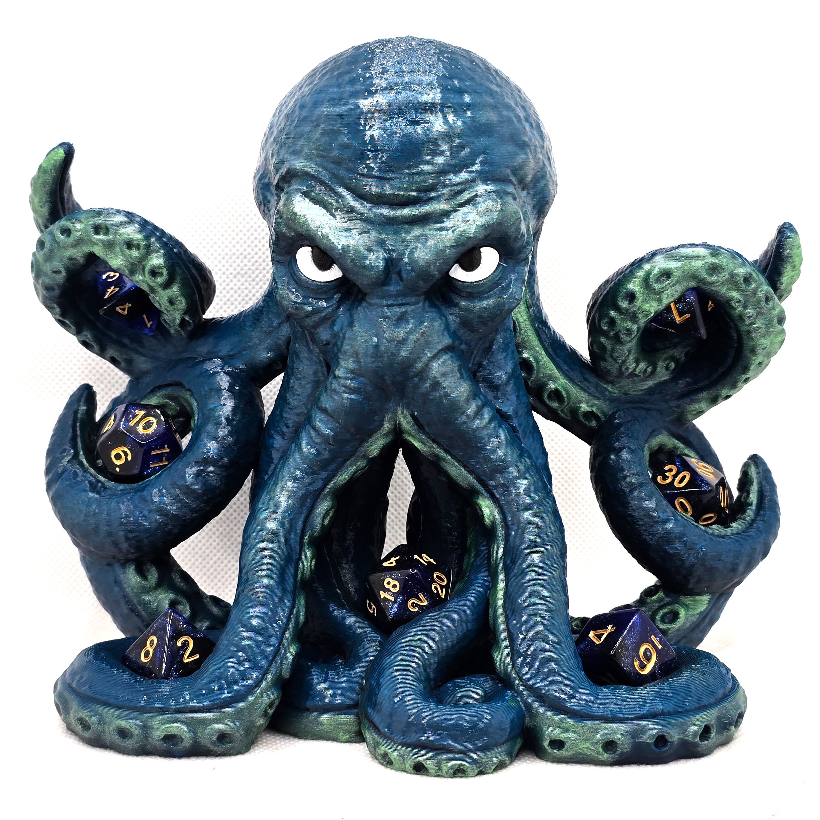 Tentacritical Dice Holder - Hand Painted Dice Guardian - Deepsea Dominator