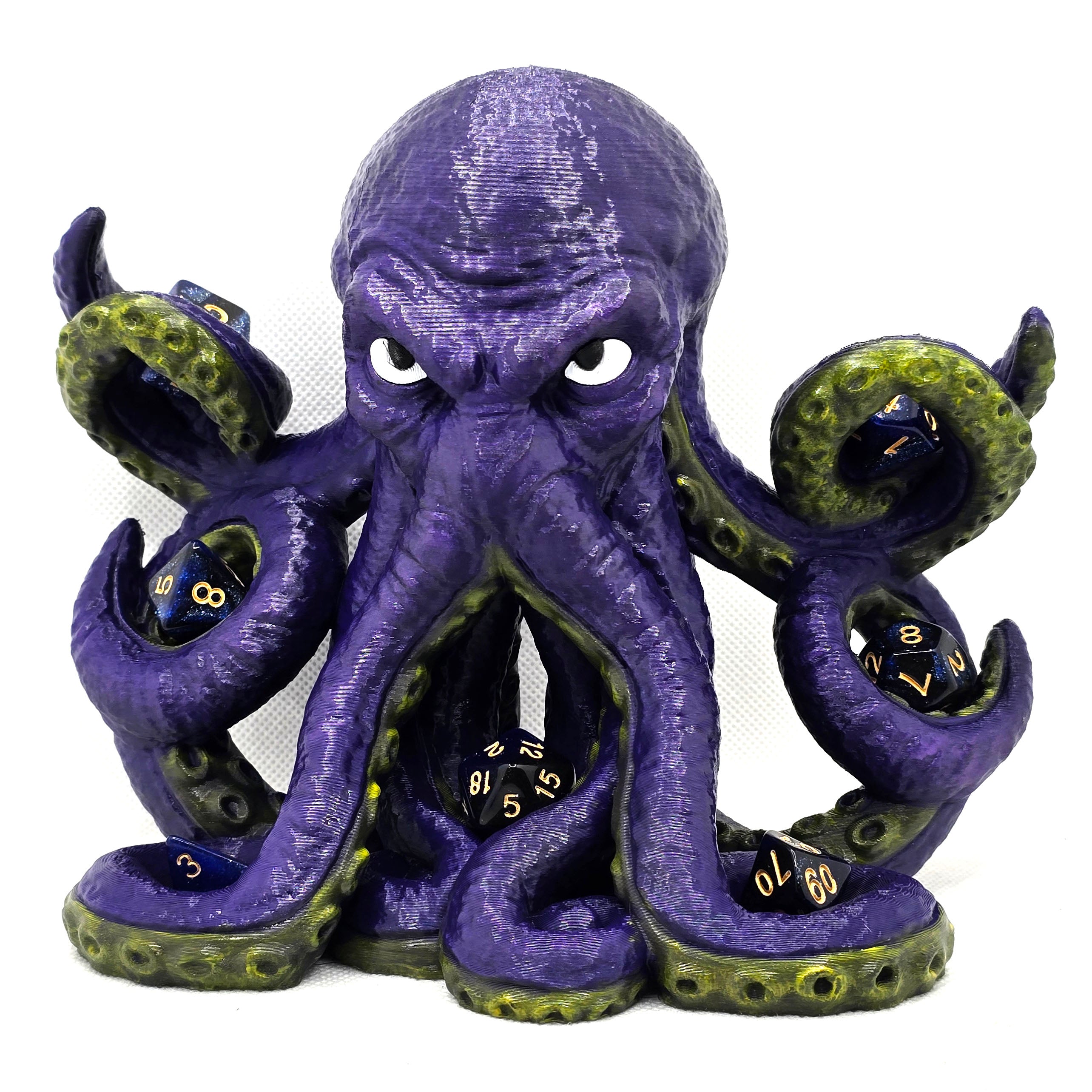 Tentacritical Dice Holder - Hand Painted Dice Guardian - Umbral Kraken
