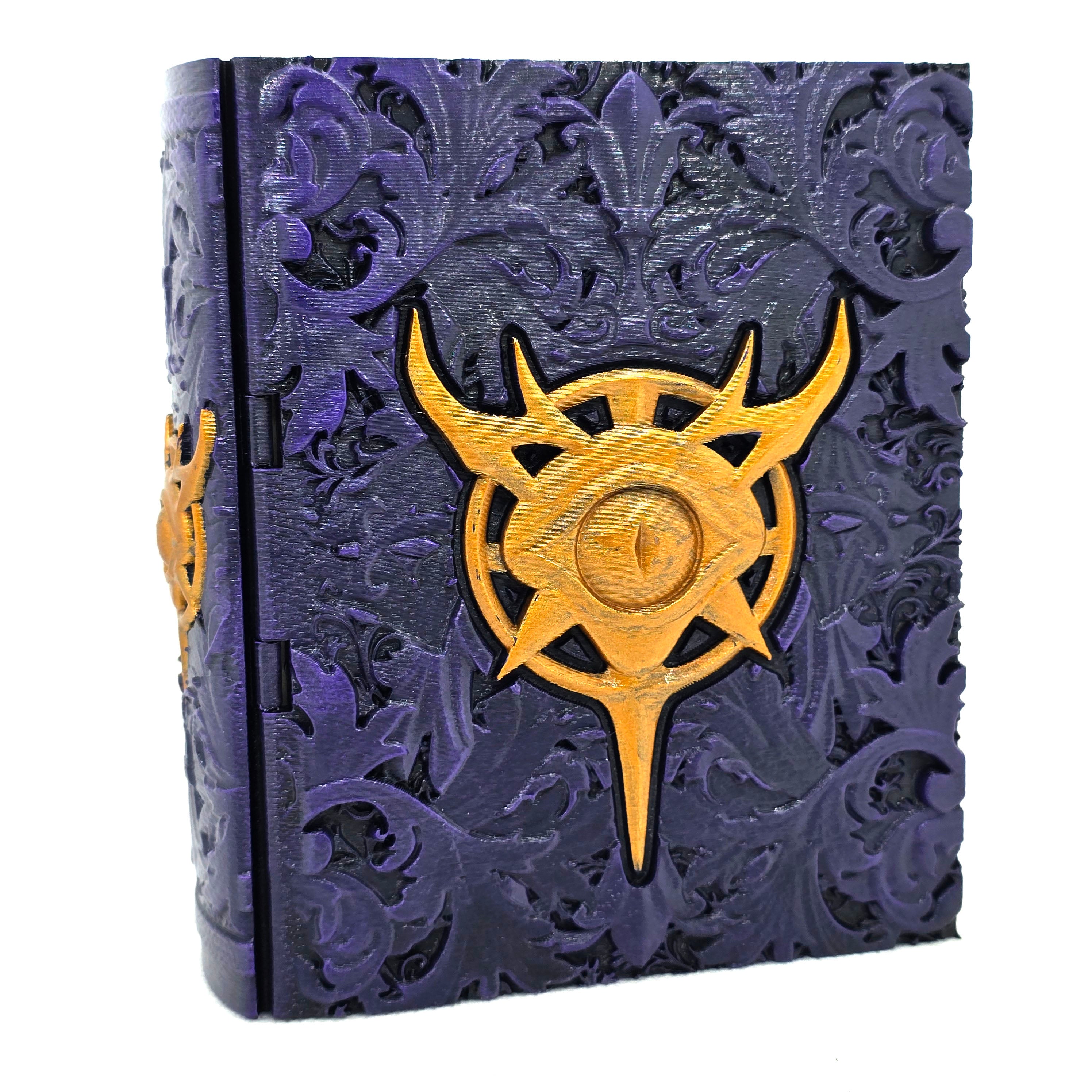 Reforged Warlock Tome - Hand Painted Dice Tower / Storage