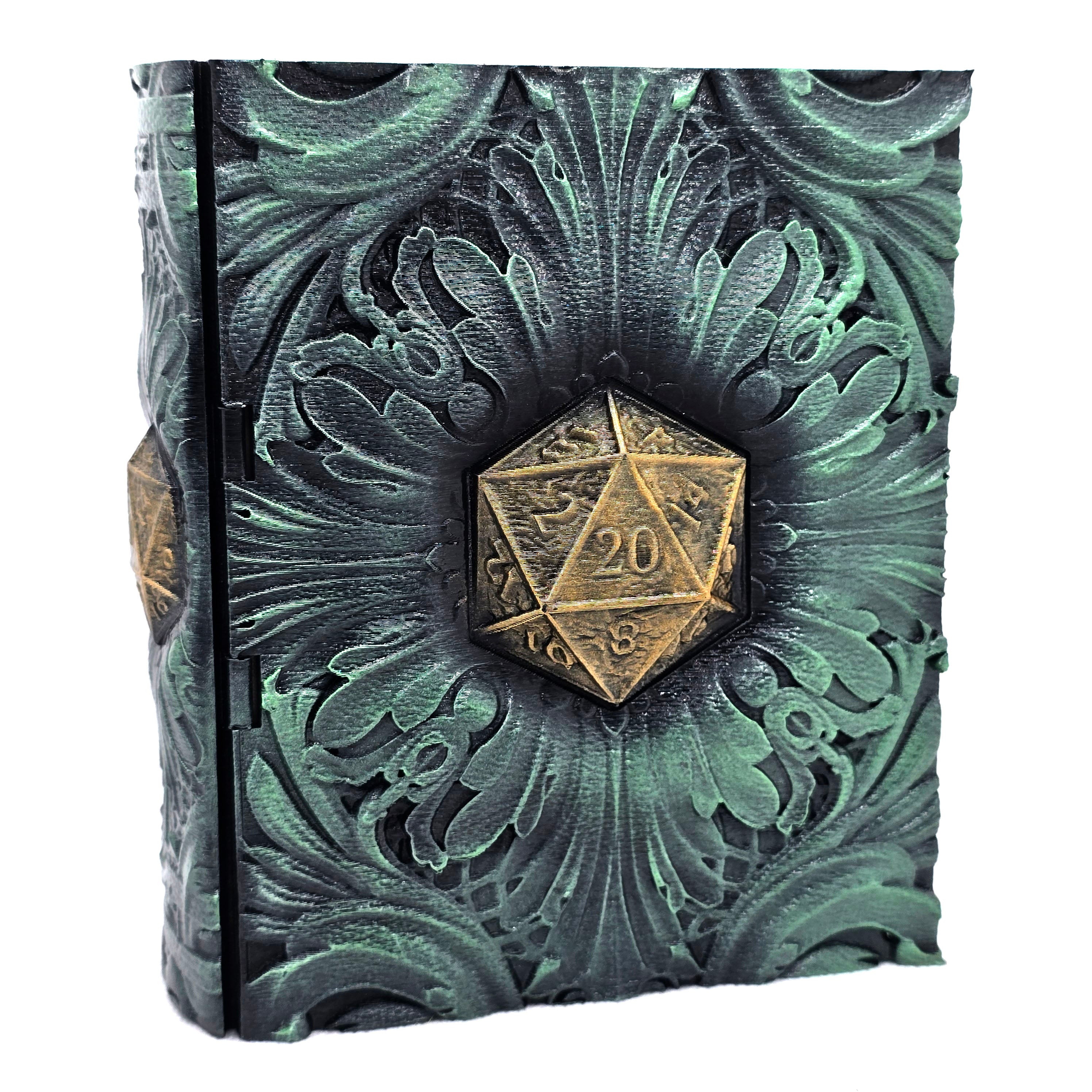 Reforged D20 Critical Tome - Hand Painted Dice Tower / Storage