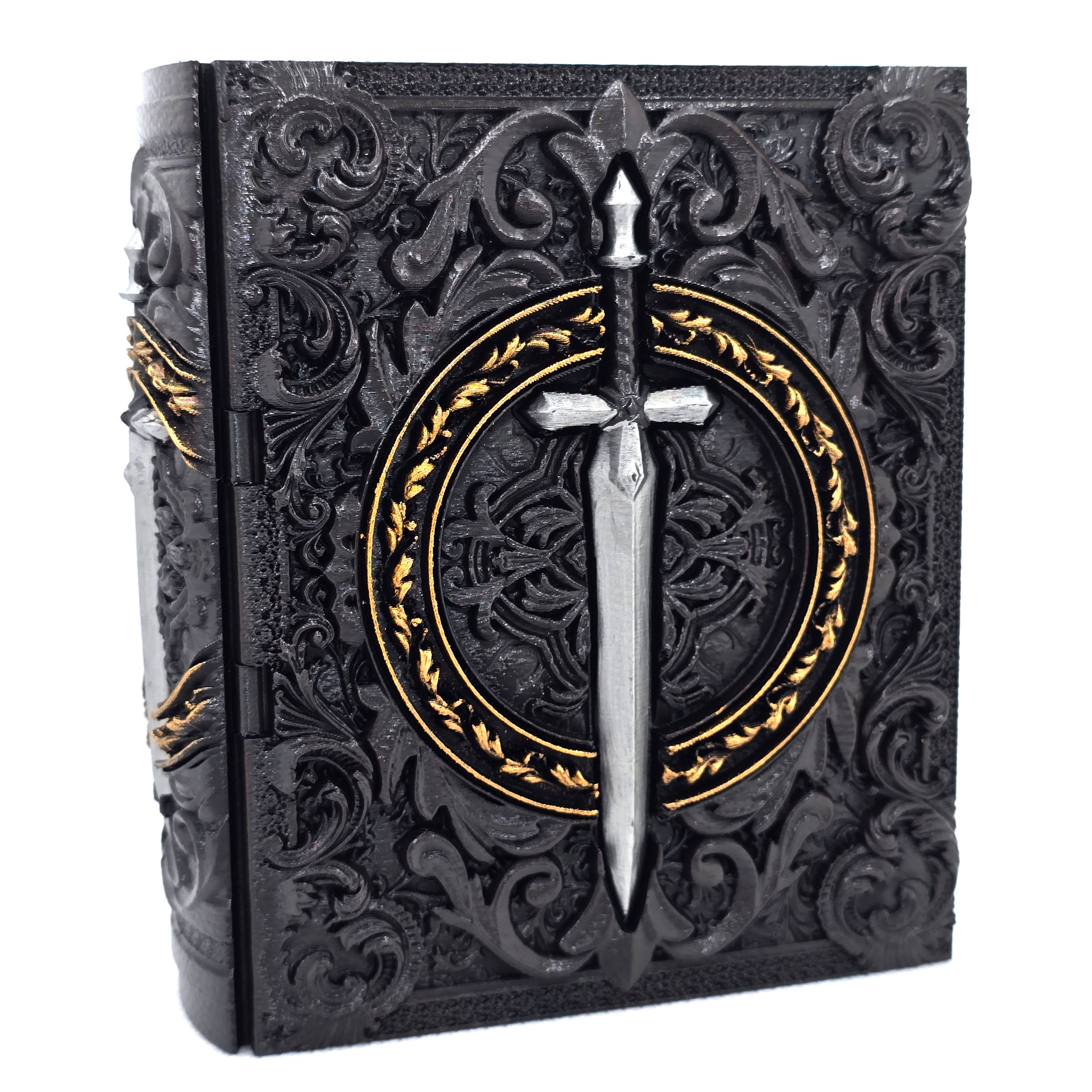 Reforged Fighter Tome - Hand Painted Dice Tower / Storage