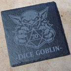 Dice Goblin Slate Coaster