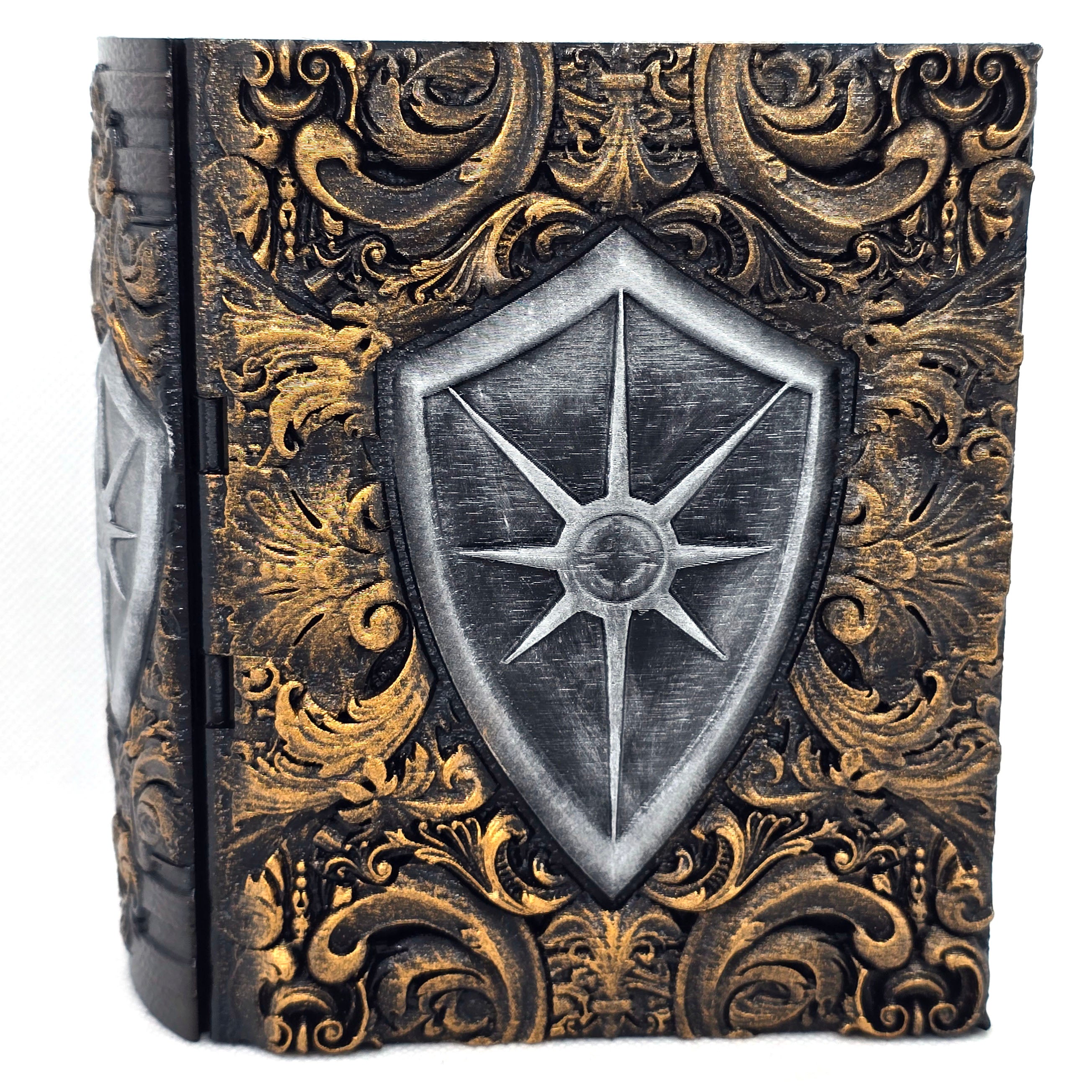 Reforged Paladin Tome - Hand Painted Dice Tower / Storage