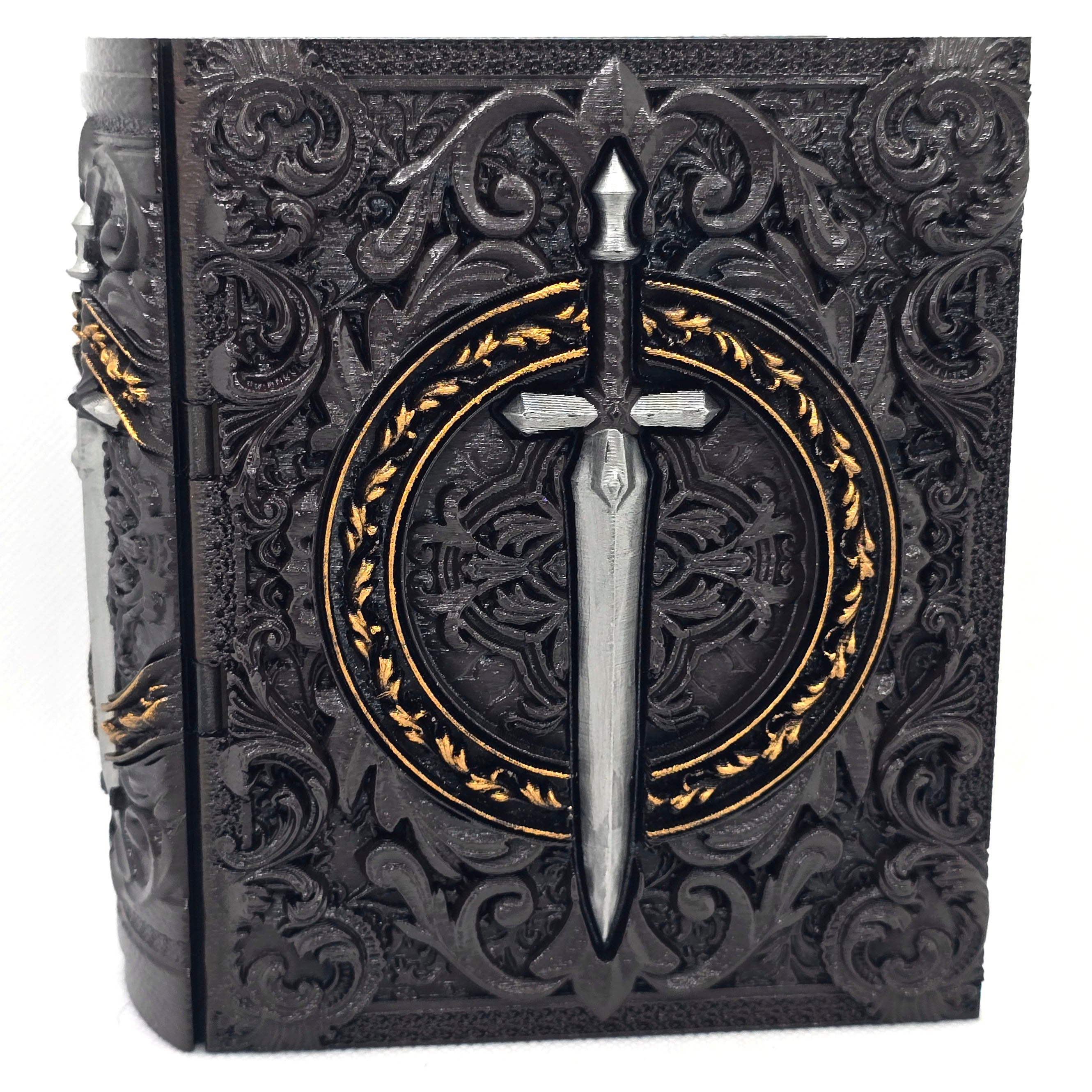 Reforged Fighter Tome - Hand Painted Dice Tower / Storage