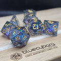 Earth Shards - Stained Glass Style - Shell Resin Dice Set