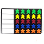 5x5 Board Game Challenge Tracker – Magnetic Meeple Score Board