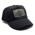 Dice Goblin TTRPG Cap – Black Dad Hat with Leather Patch
