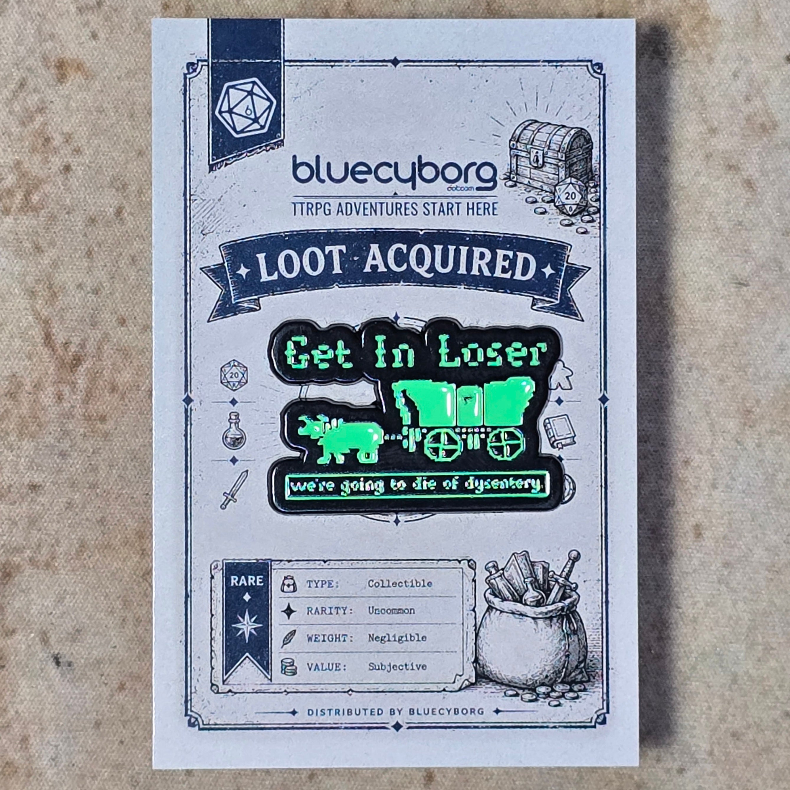 The Oregon Trail Enamel Pin Badge