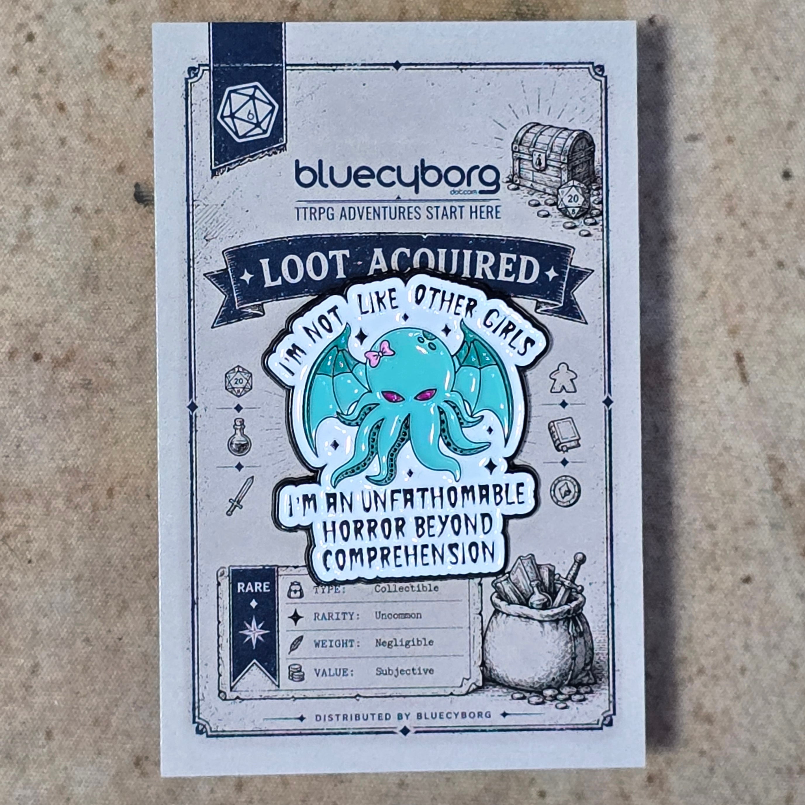 Unfathomable Horror Enamel Pin Badge