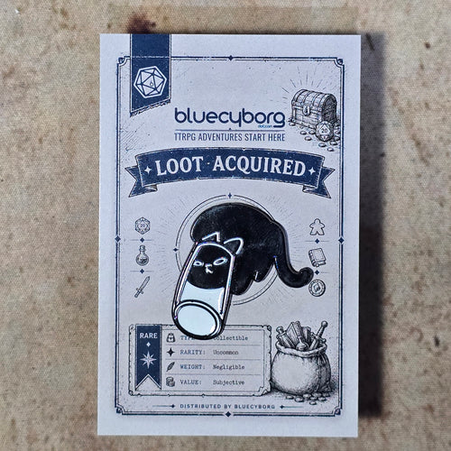 Cat in Tube Enamel Pin Badge - Style 1