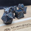 Morning Star - Navy Blue - Metal Dice Set