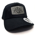 Dice Goblin TTRPG Cap – Black Dad Hat with Leather Patch