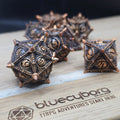 Antique Gold Dragon Eye - Metal Dice Set