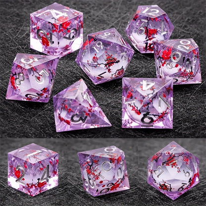 Sakura Serenity - Resin Dice Set