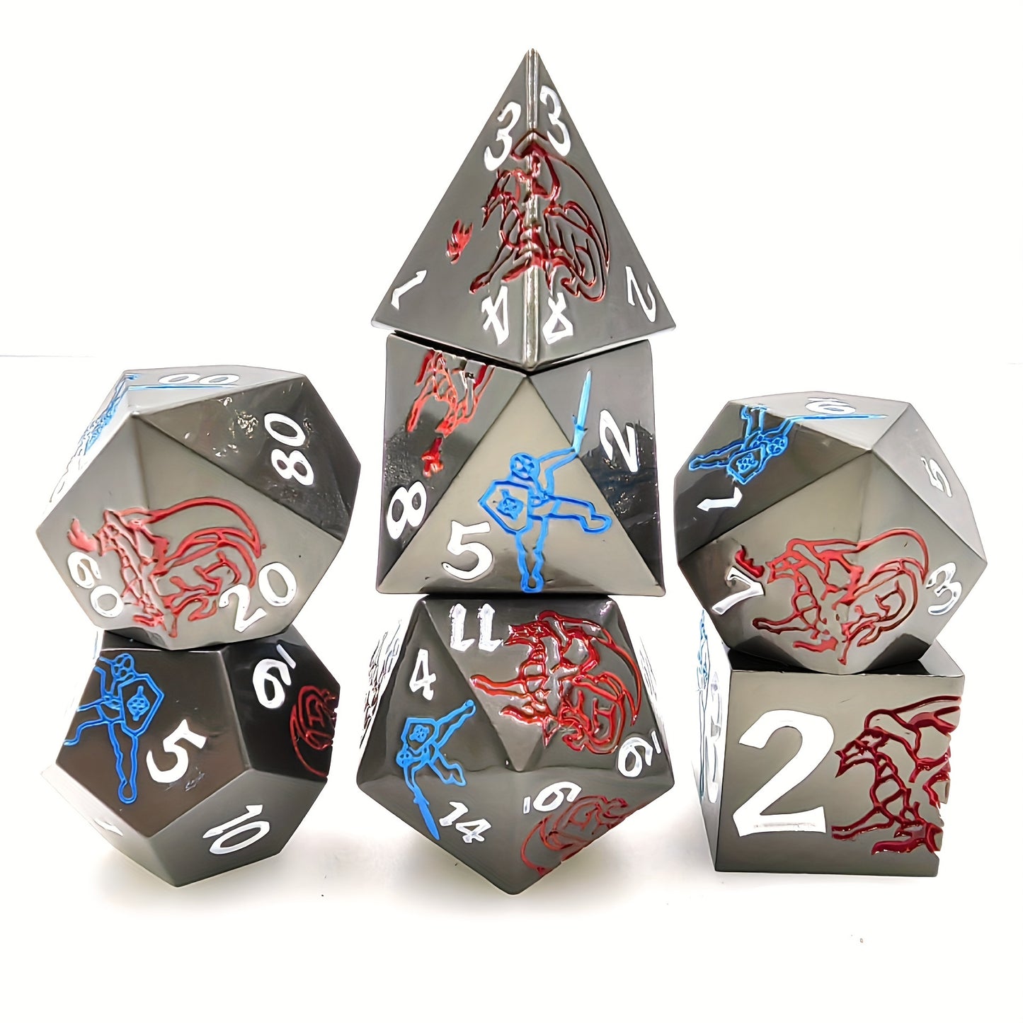 Metal Dice Set - Dragon Slayer