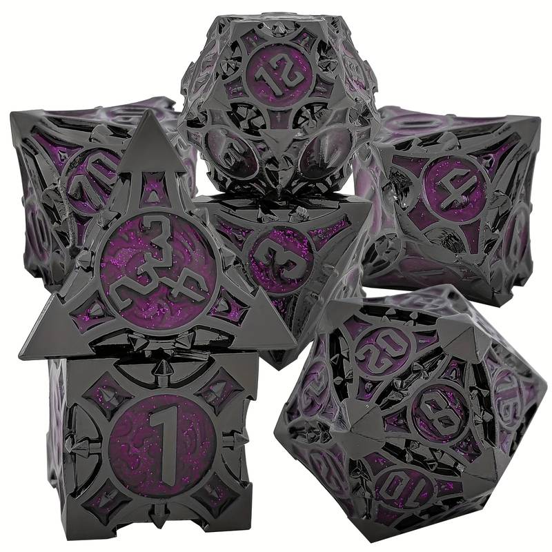 Metal Dice Set - Morning Star - Purple