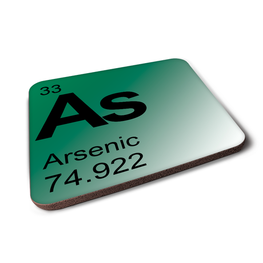 Arsenic (As) - Periodic Table Element Coaster