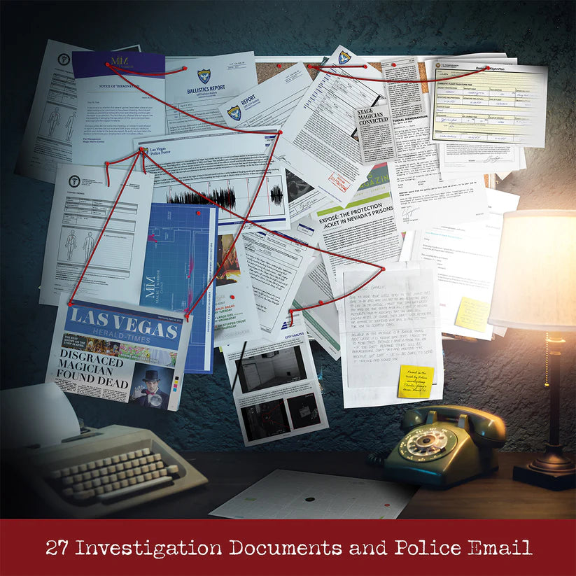 Murder at the Magic Mirror Casino - Cryptic Killers - Unsolved Murder Mystery Case File Game