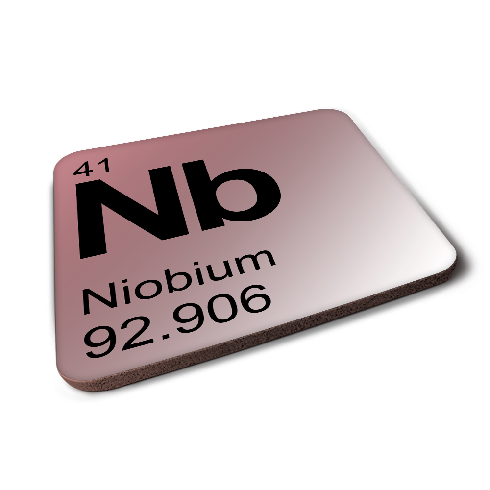 Niobium (Nb) - Periodic Table Element Coaster