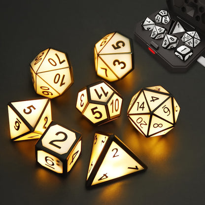 LED Light Up Dice Set - White