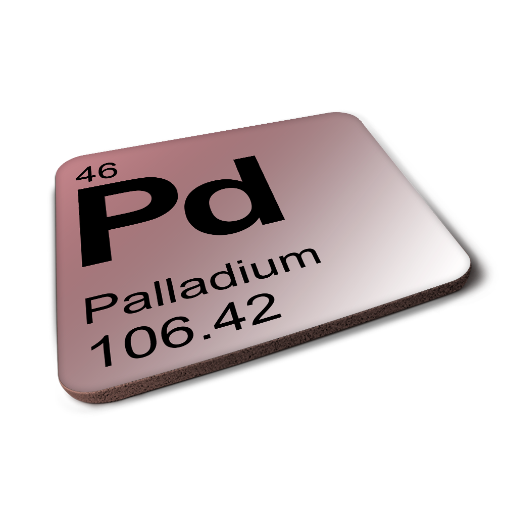 Palladium (Pd) - Periodic Table Element Coaster