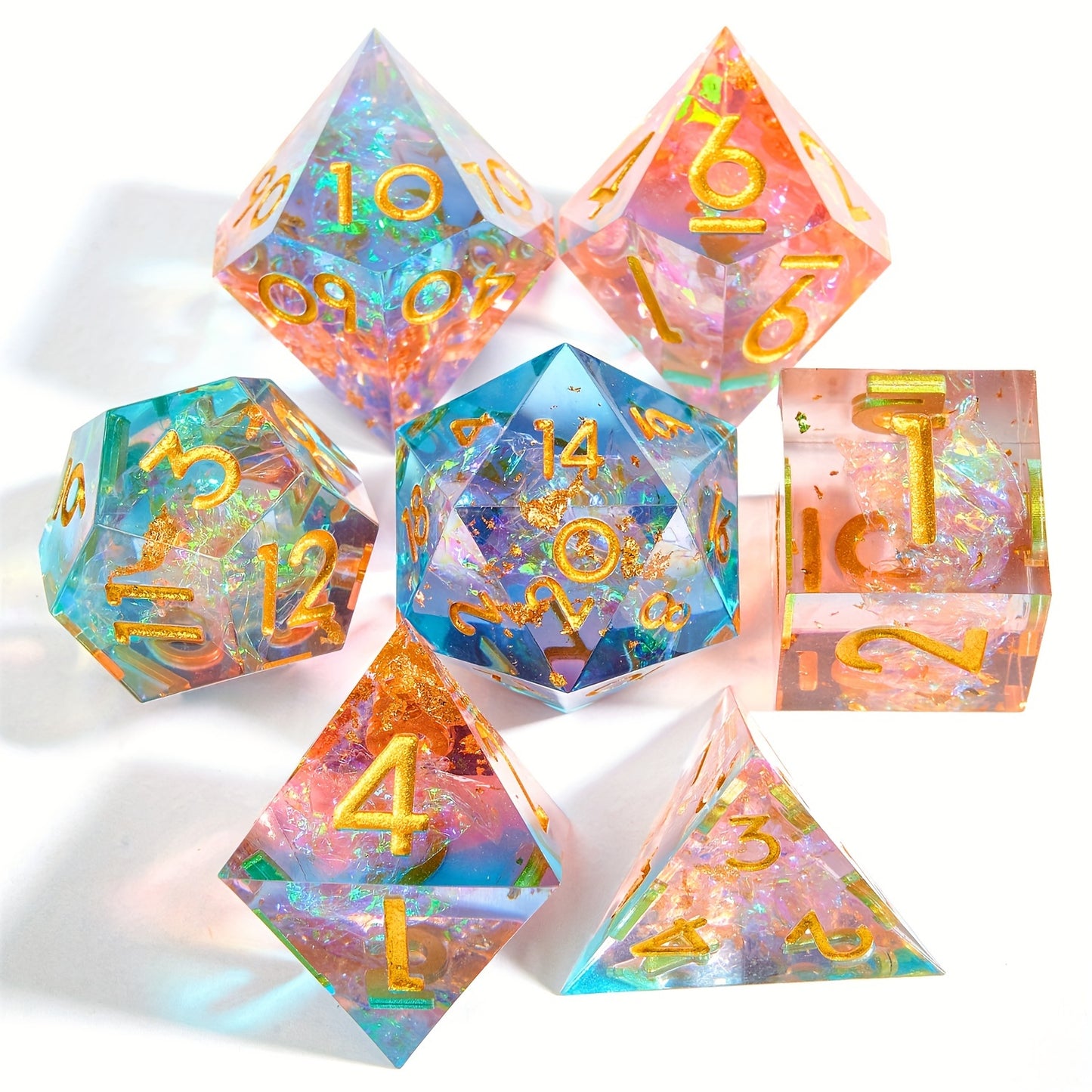 Sunset Mirage - Resin Dice Set