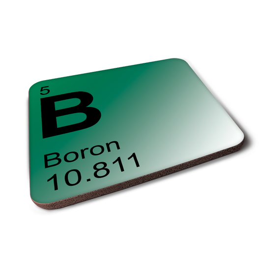 Boron (B) - Periodic Table Element Coaster